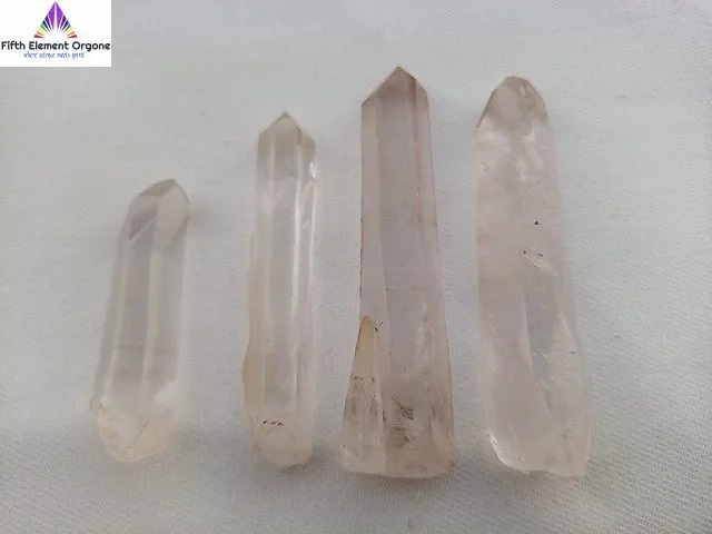 Lemurian Seed Crystals on a white background