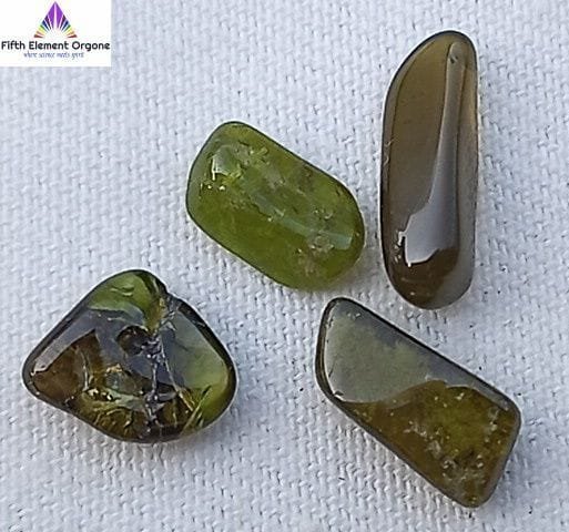 Jade crystals on a white background